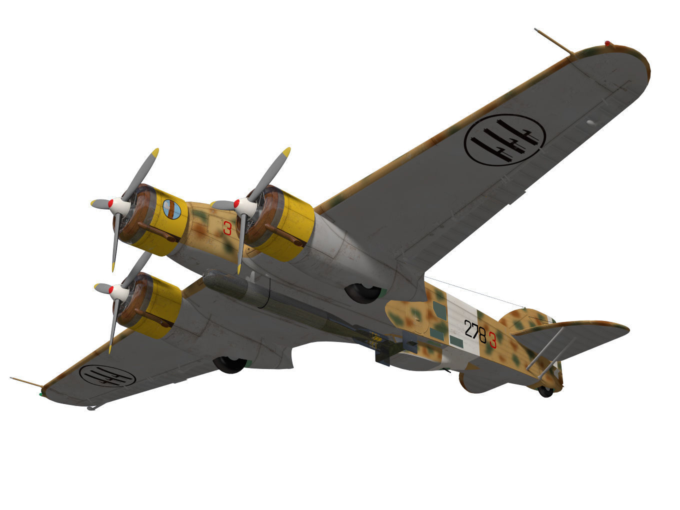 Savoia-Marchetti SM79 Sparviero 3D model_3