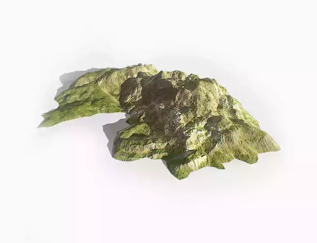 Background Landscapes Grass 4 Low-poly 3D model