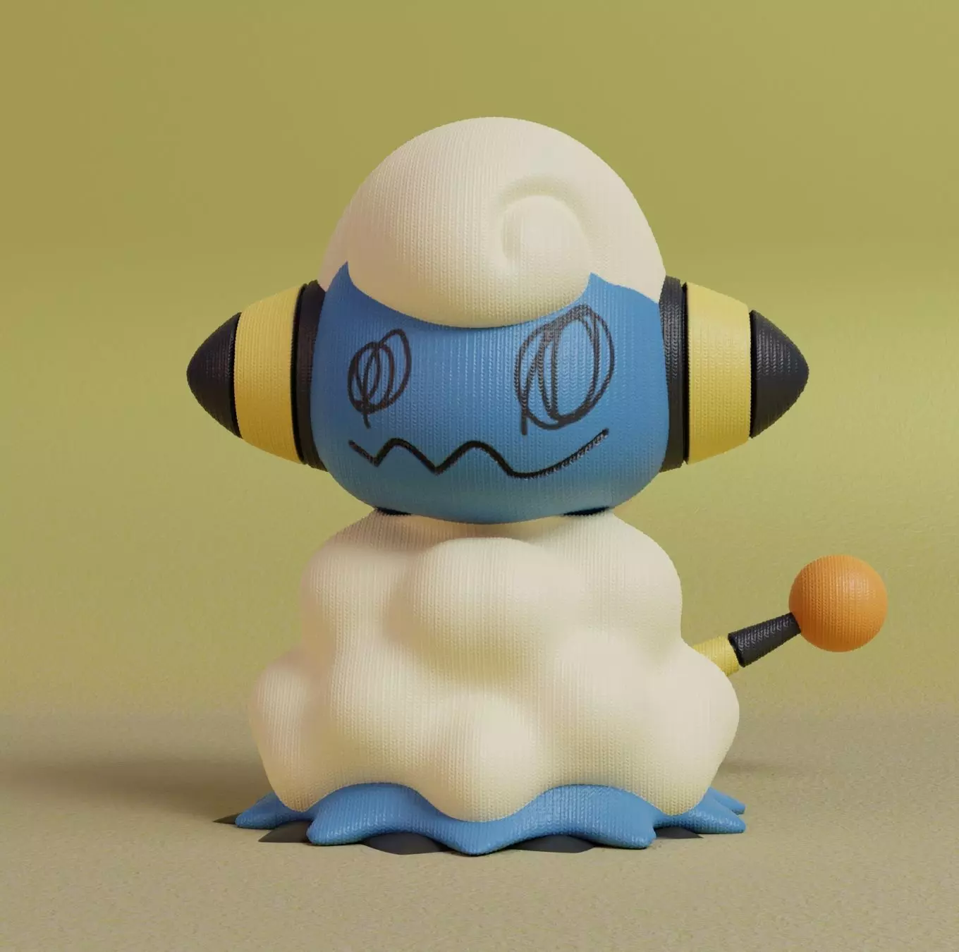 Pokemon - Mimikyu Mareep 3D print model_0