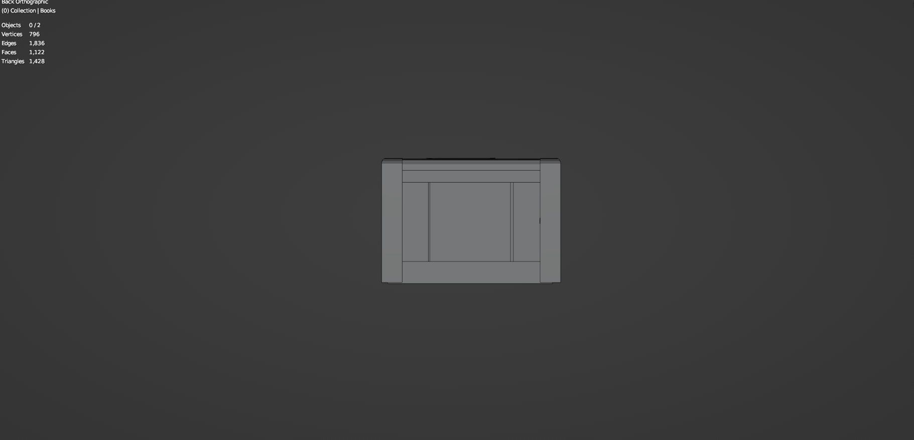 Medieval Book Shelf - Low Poly And Game Ready Low-poly 3D model_20