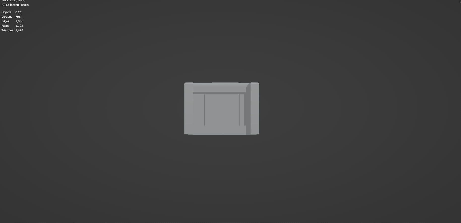 Medieval Book Shelf - Low Poly And Game Ready Low-poly 3D model_13