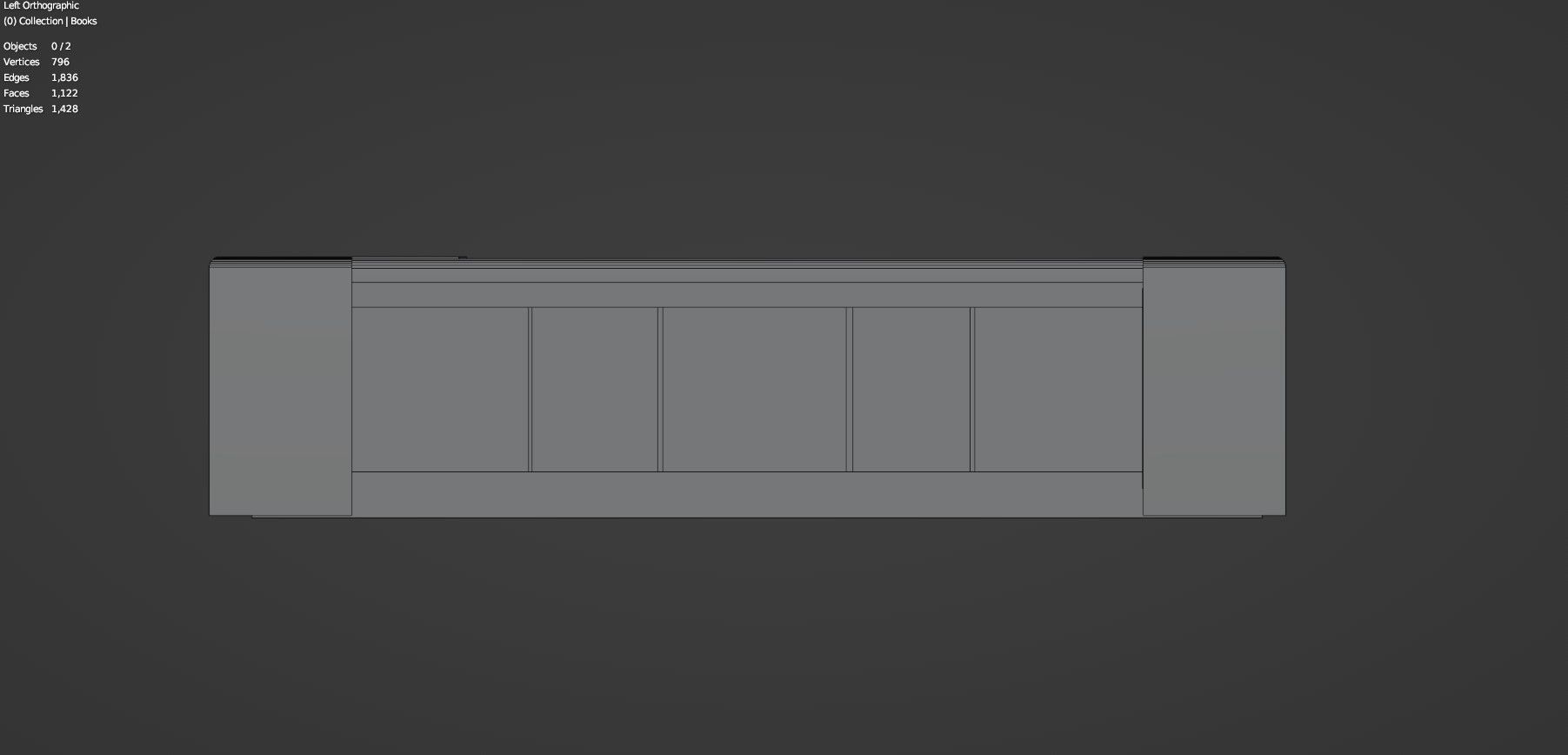 Medieval Book Shelf - Low Poly And Game Ready Low-poly 3D model_18