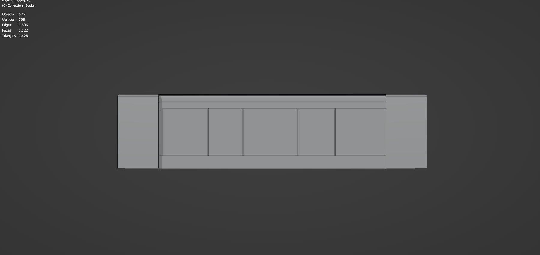 Medieval Book Shelf - Low Poly And Game Ready Low-poly 3D model_19