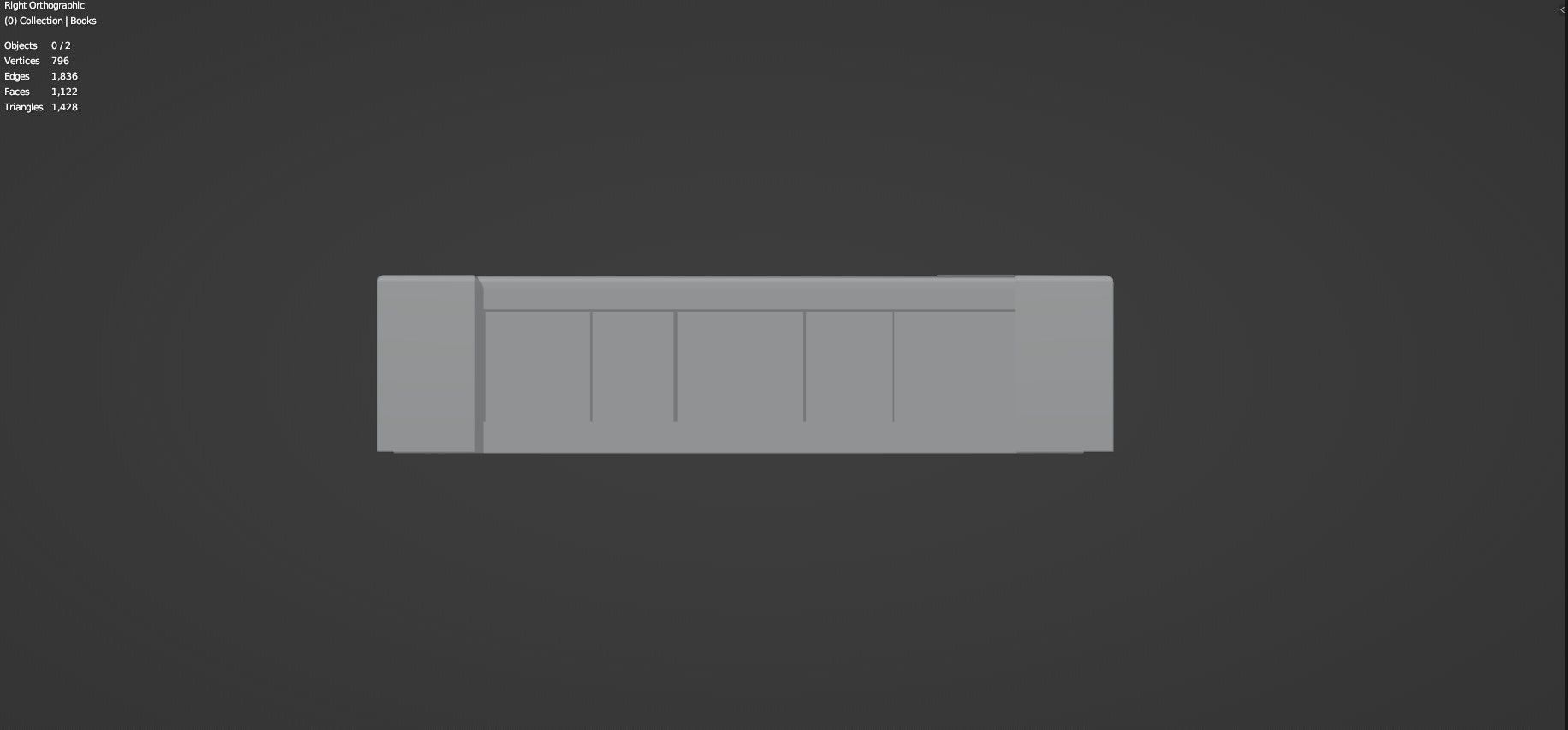 Medieval Book Shelf - Low Poly And Game Ready Low-poly 3D model_10