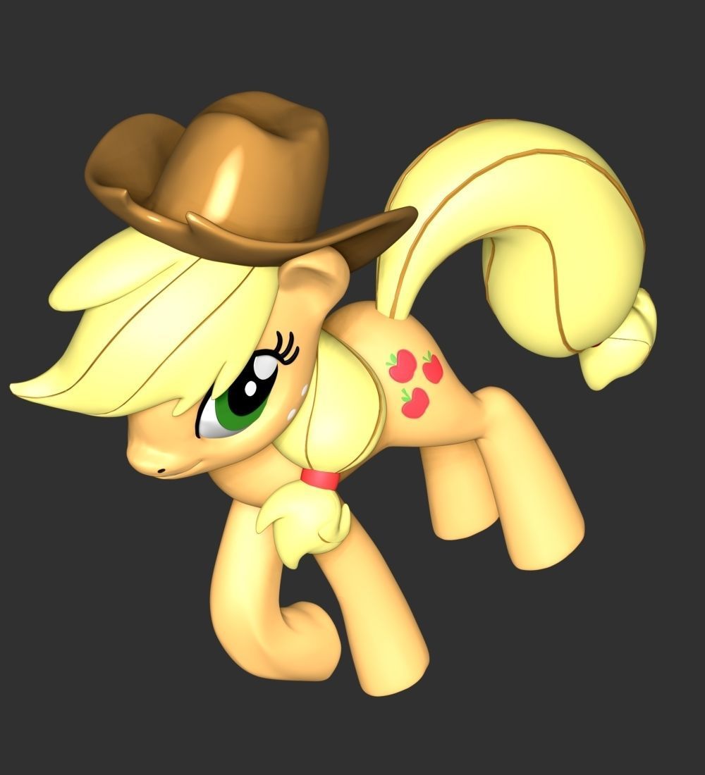 Applejack - My Little Pony 3D print model_7