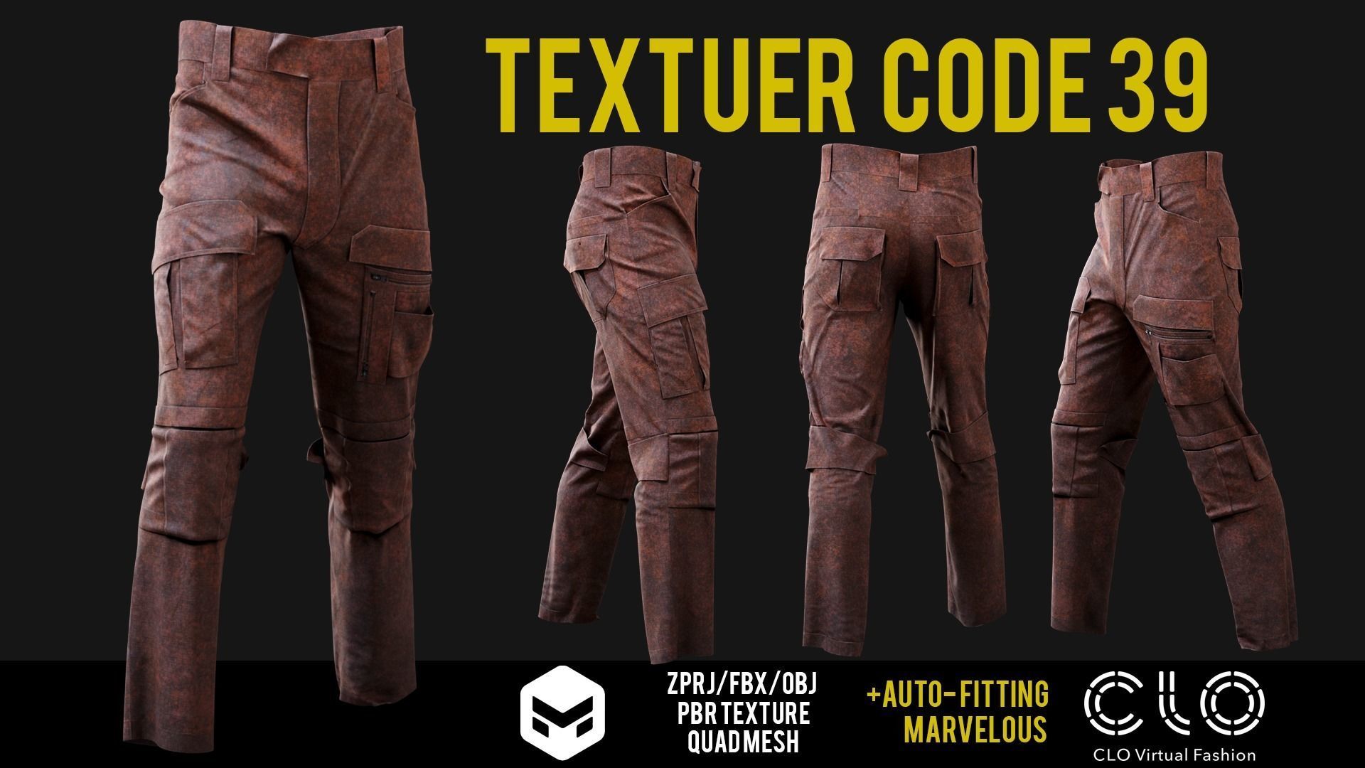 UF PRO Gen 2 Combat pants  TACTICAL with 40 textuer Low-poly 3D model_47