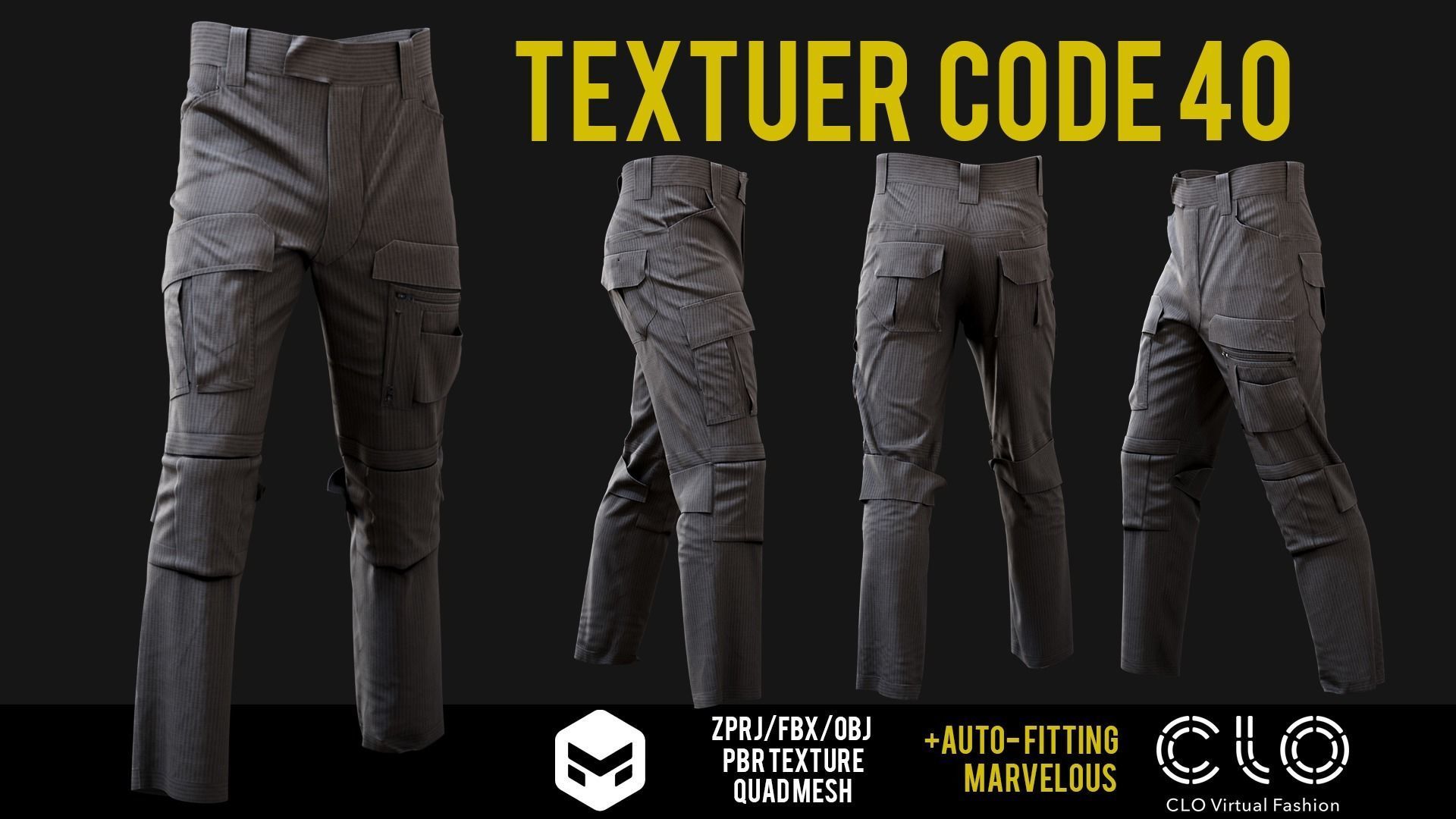 UF PRO Gen 2 Combat pants  TACTICAL with 40 textuer Low-poly 3D model_48