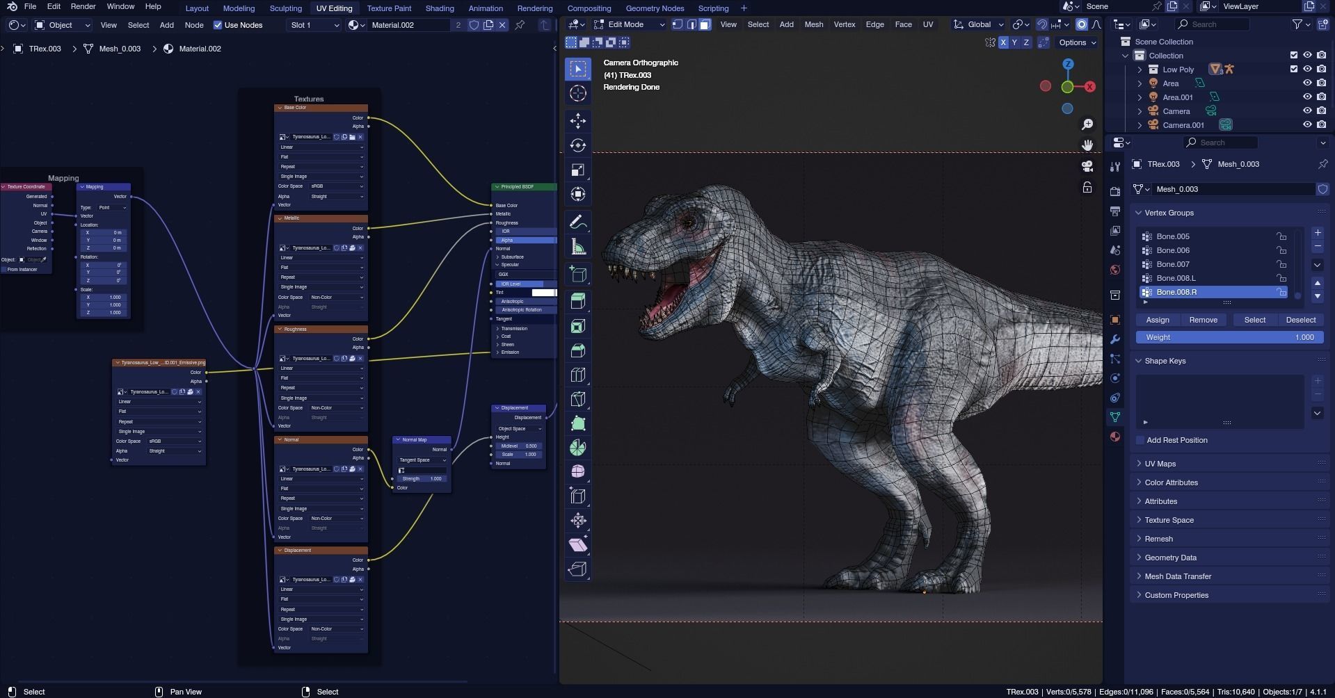Low poly Realistic - Dinosaur Pack Low-poly 3D model_20