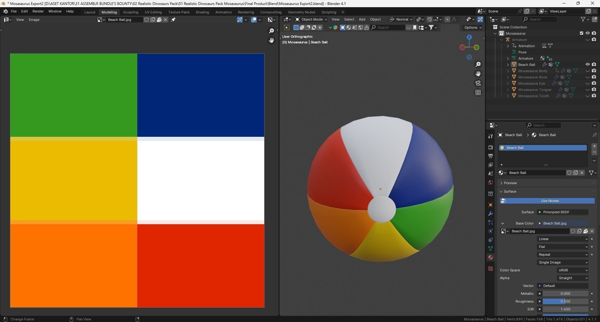 Low poly Realistic - Dinosaur Pack Low-poly 3D model_55
