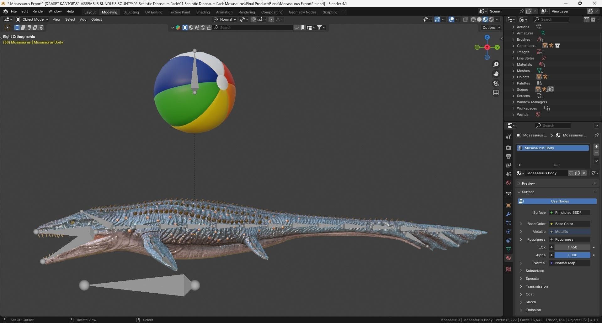Low poly Realistic - Dinosaur Pack Low-poly 3D model_59