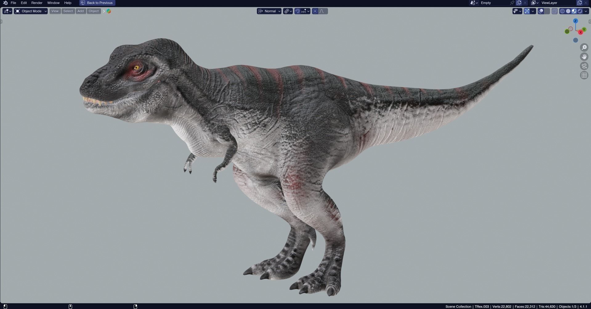 Low poly Realistic - Dinosaur Pack Low-poly 3D model_8