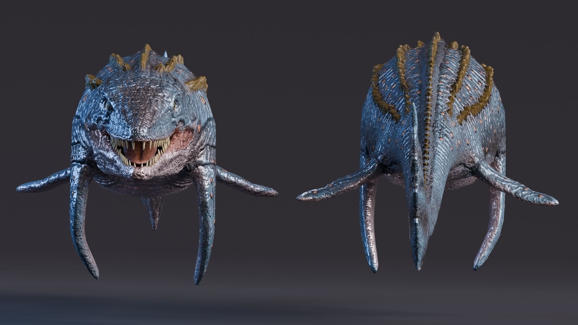 Low poly Realistic - Dinosaur Pack Low-poly 3D model_48