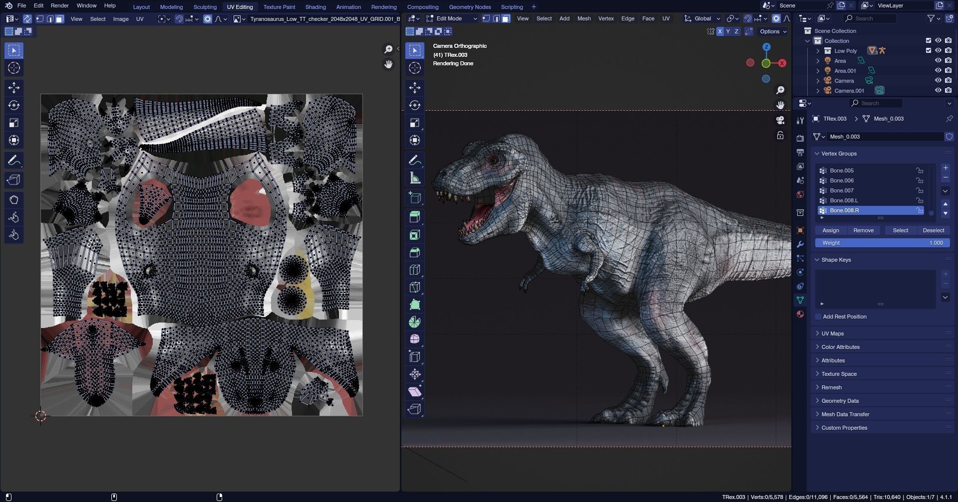Low poly Realistic - Dinosaur Pack Low-poly 3D model_19