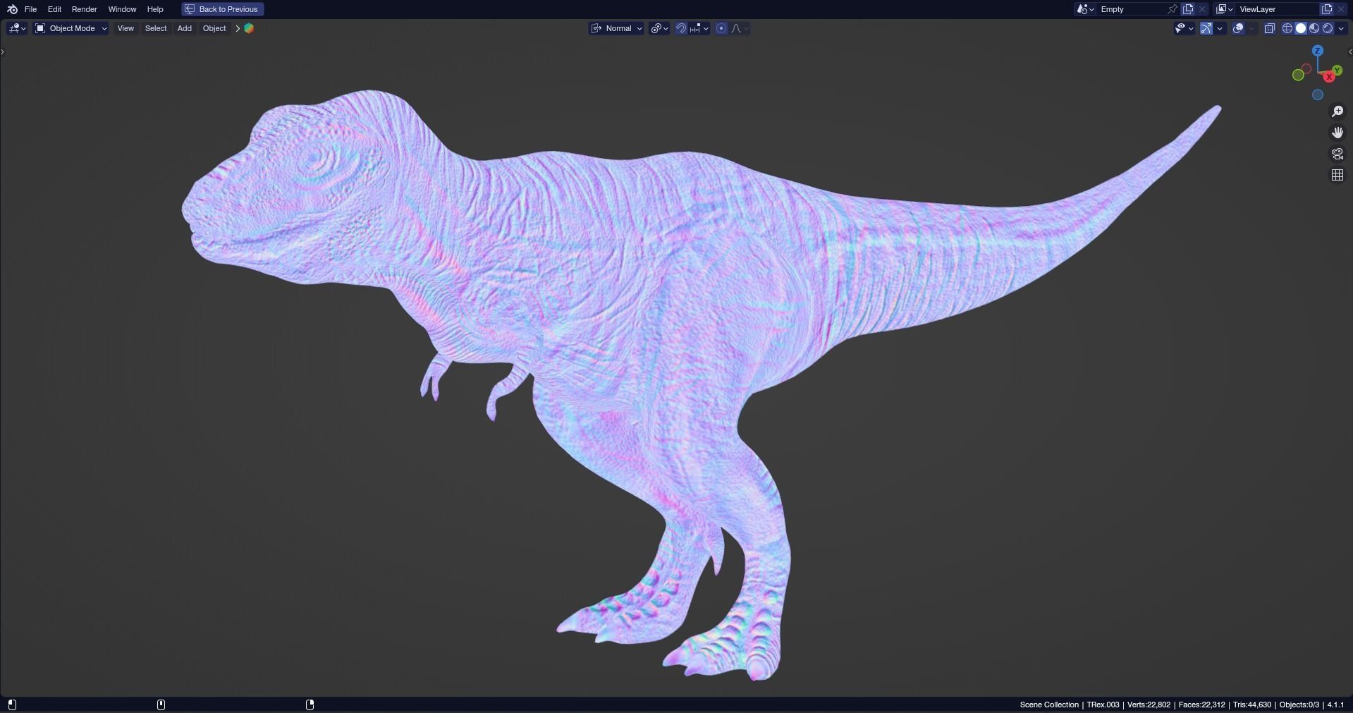 Low poly Realistic - Dinosaur Pack Low-poly 3D model_6