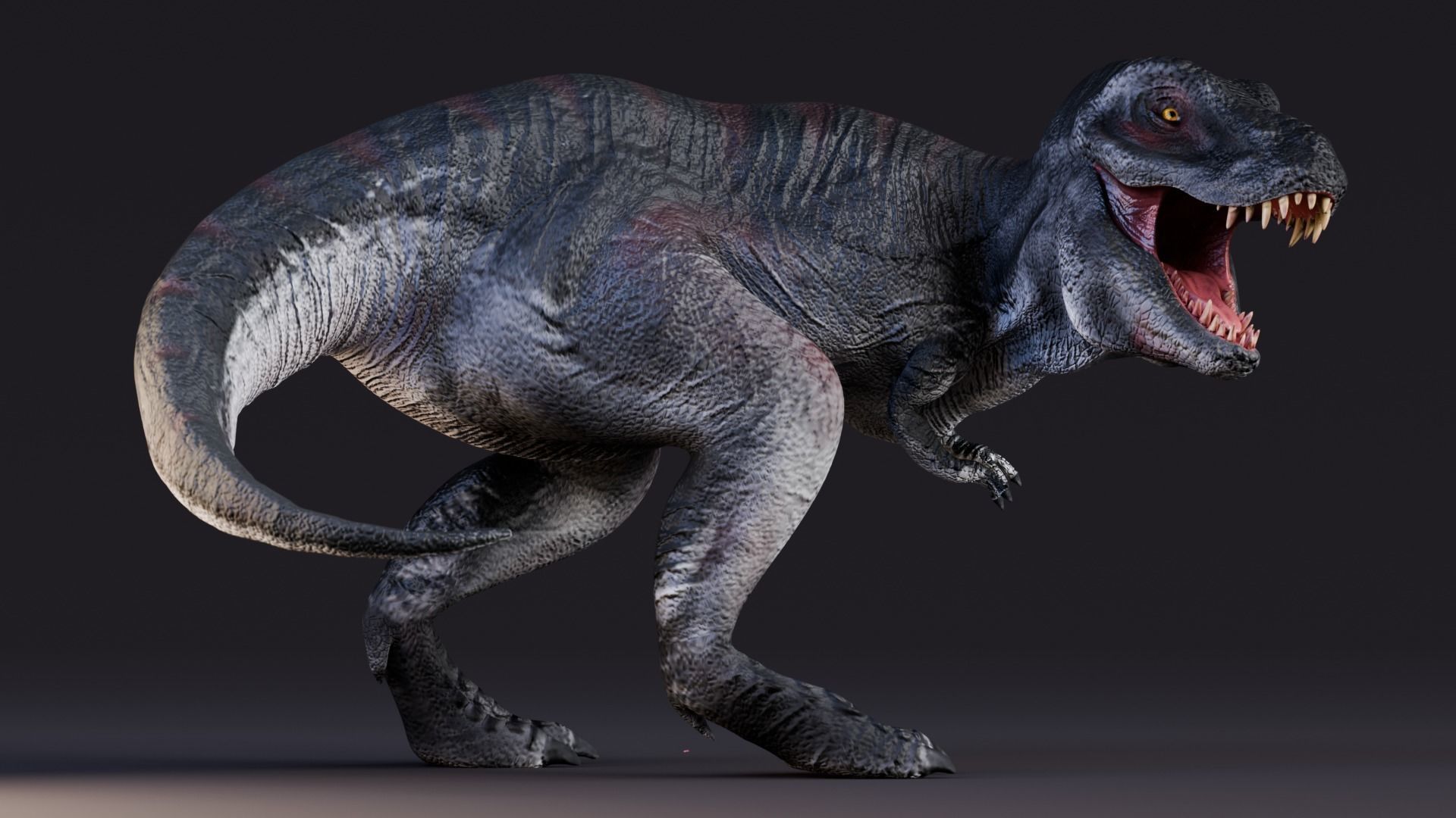 Low poly Realistic - Dinosaur Pack Low-poly 3D model_3