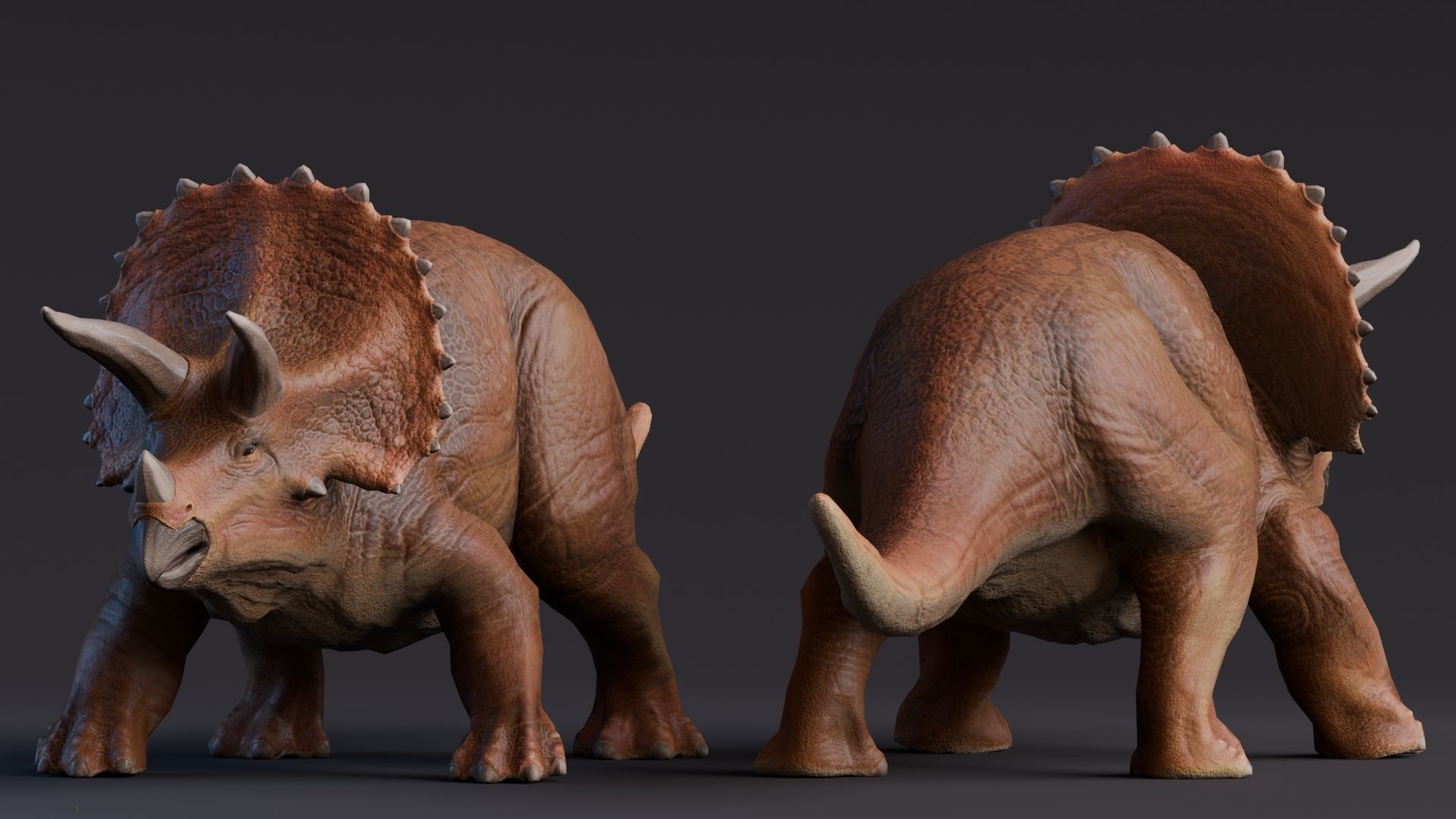 Low poly Realistic - Dinosaur Pack Low-poly 3D model_31
