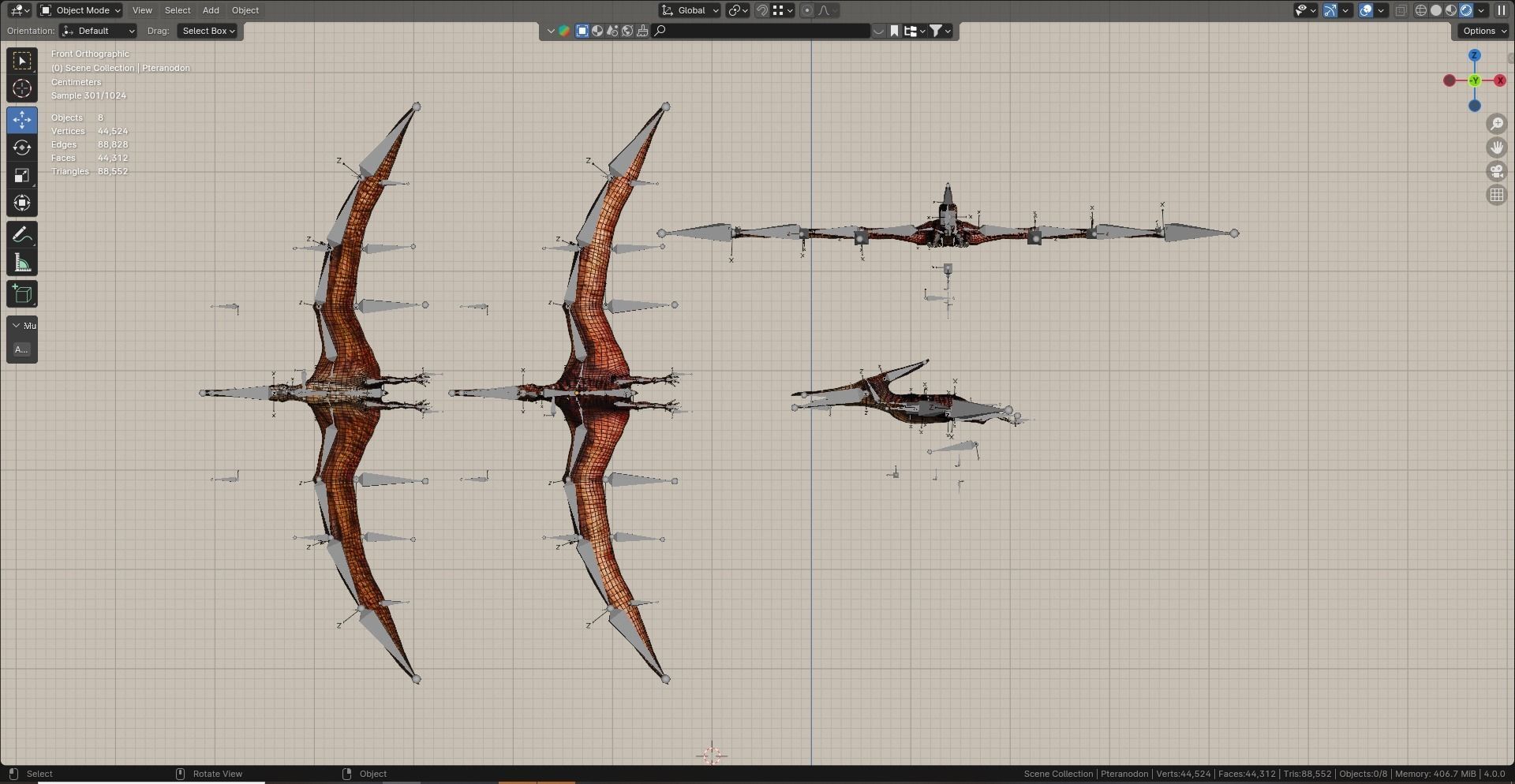 Low poly Realistic - Dinosaur Pack Low-poly 3D model_86