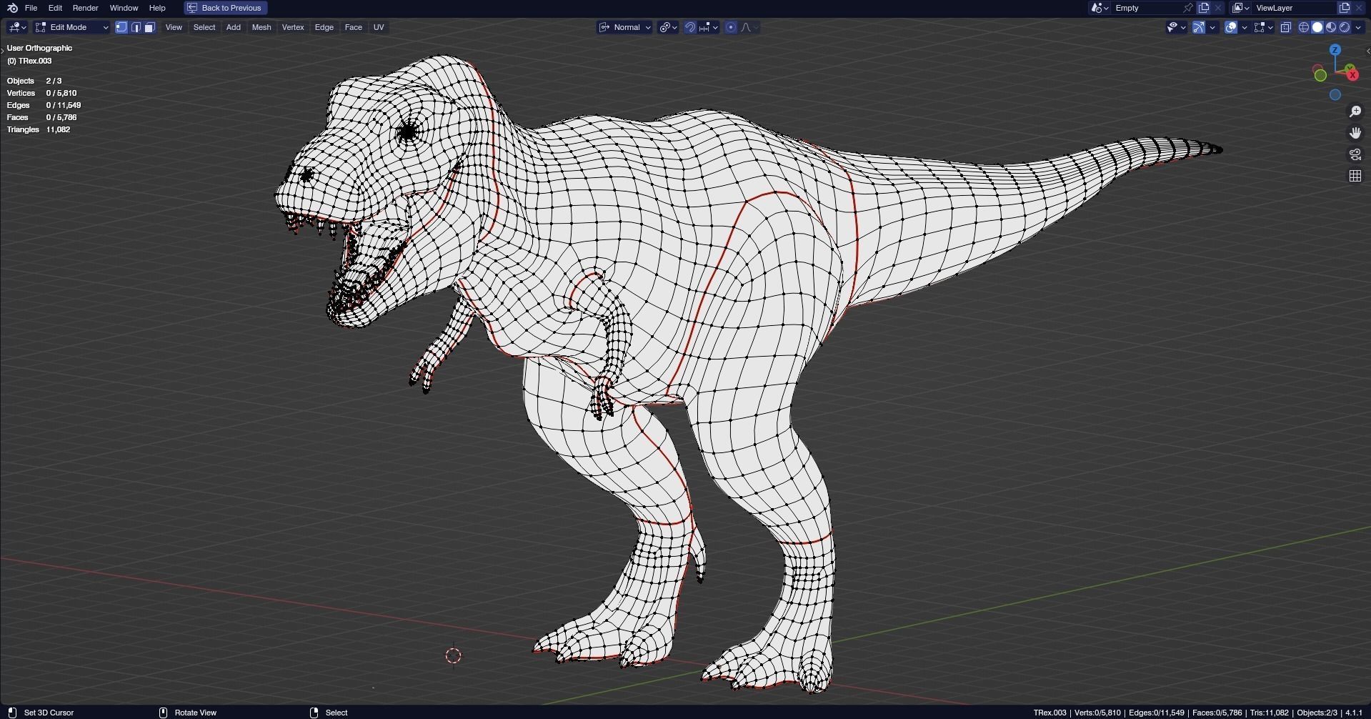 Low poly Realistic - Dinosaur Pack Low-poly 3D model_9