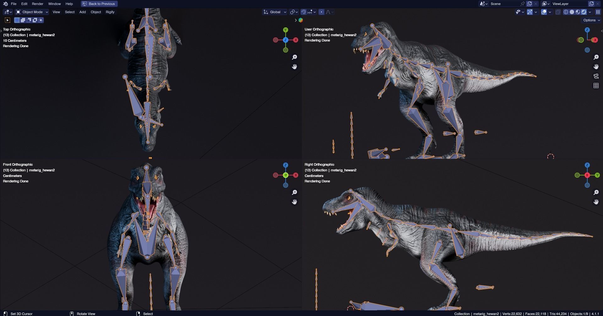 Low poly Realistic - Dinosaur Pack Low-poly 3D model_21