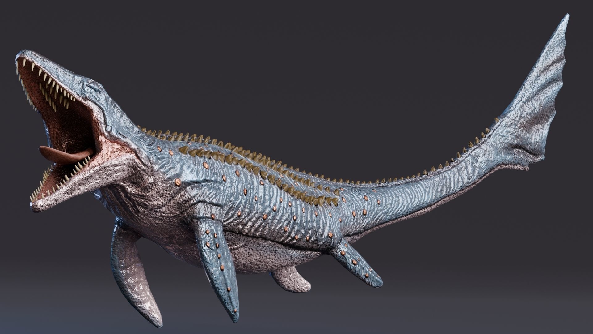 Low poly Realistic - Dinosaur Pack Low-poly 3D model_49