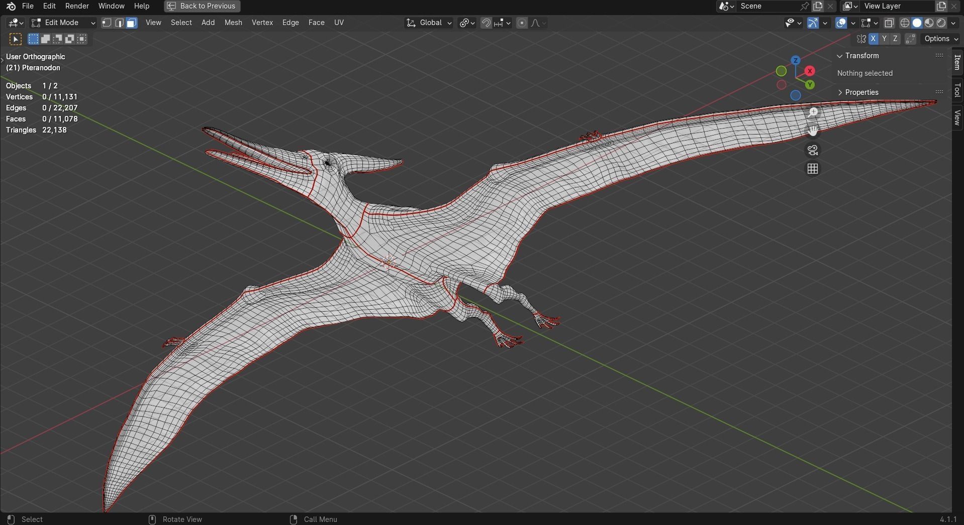 Low poly Realistic - Dinosaur Pack Low-poly 3D model_82