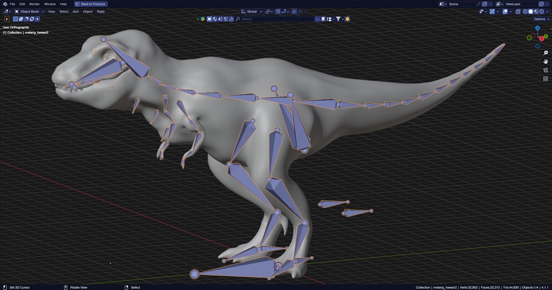 Low poly Realistic - Dinosaur Pack Low-poly 3D model_10