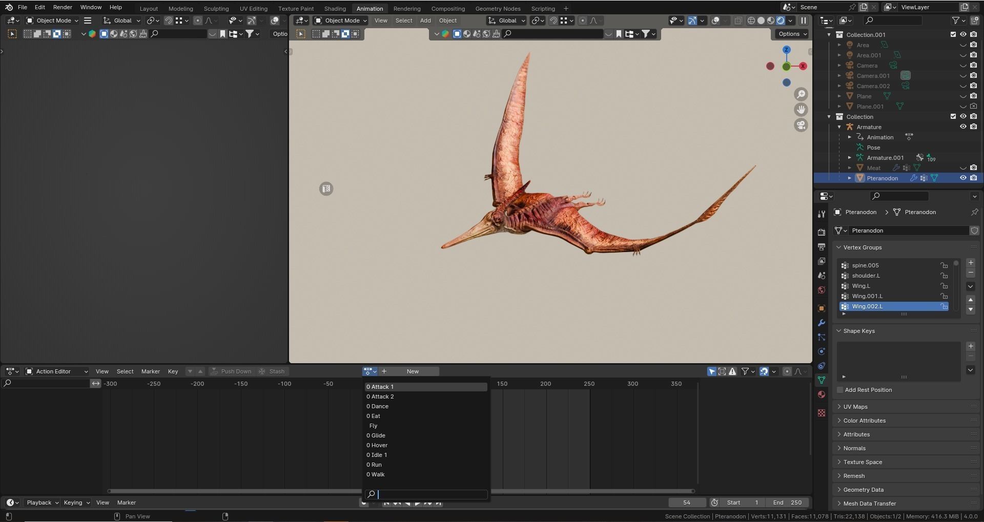 Low poly Realistic - Dinosaur Pack Low-poly 3D model_84