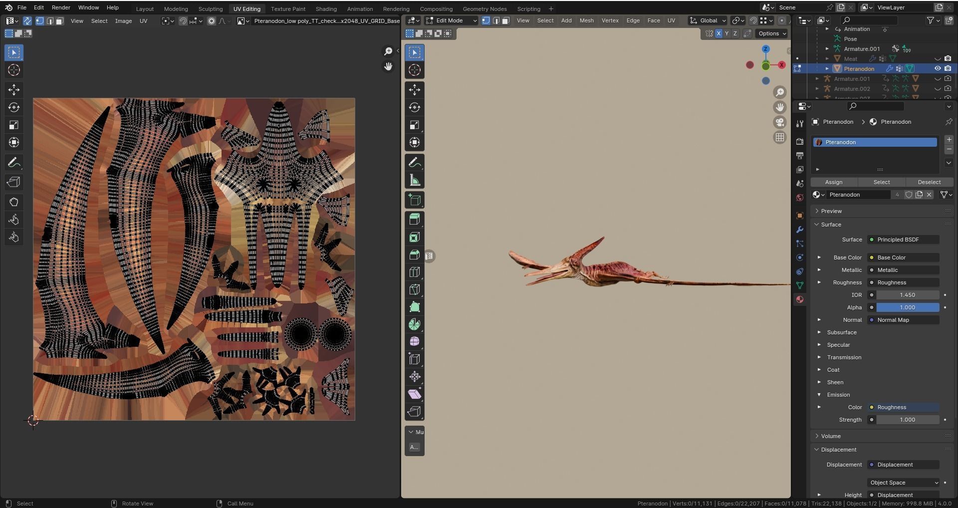 Low poly Realistic - Dinosaur Pack Low-poly 3D model_87