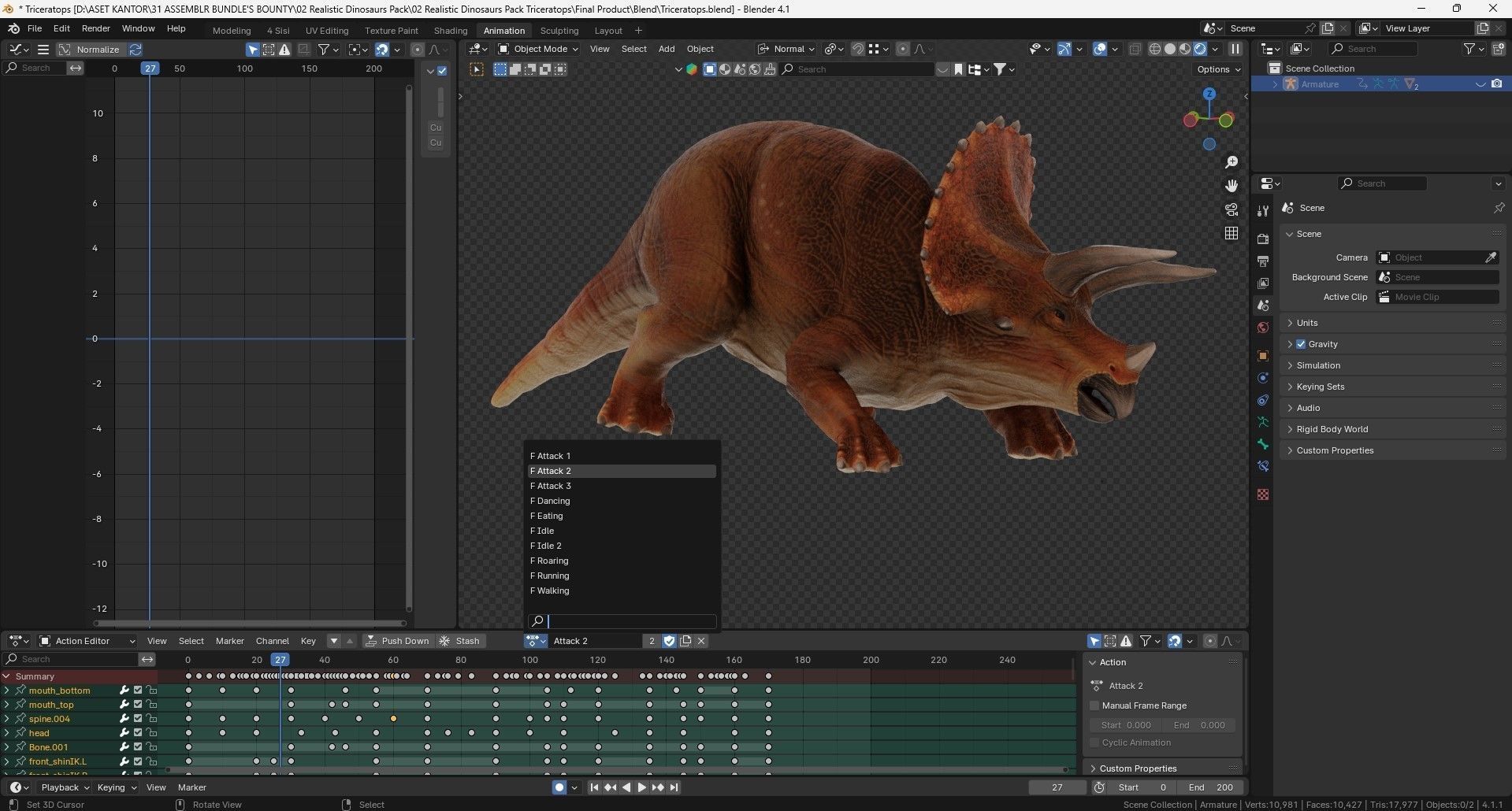 Low poly Realistic - Dinosaur Pack Low-poly 3D model_38