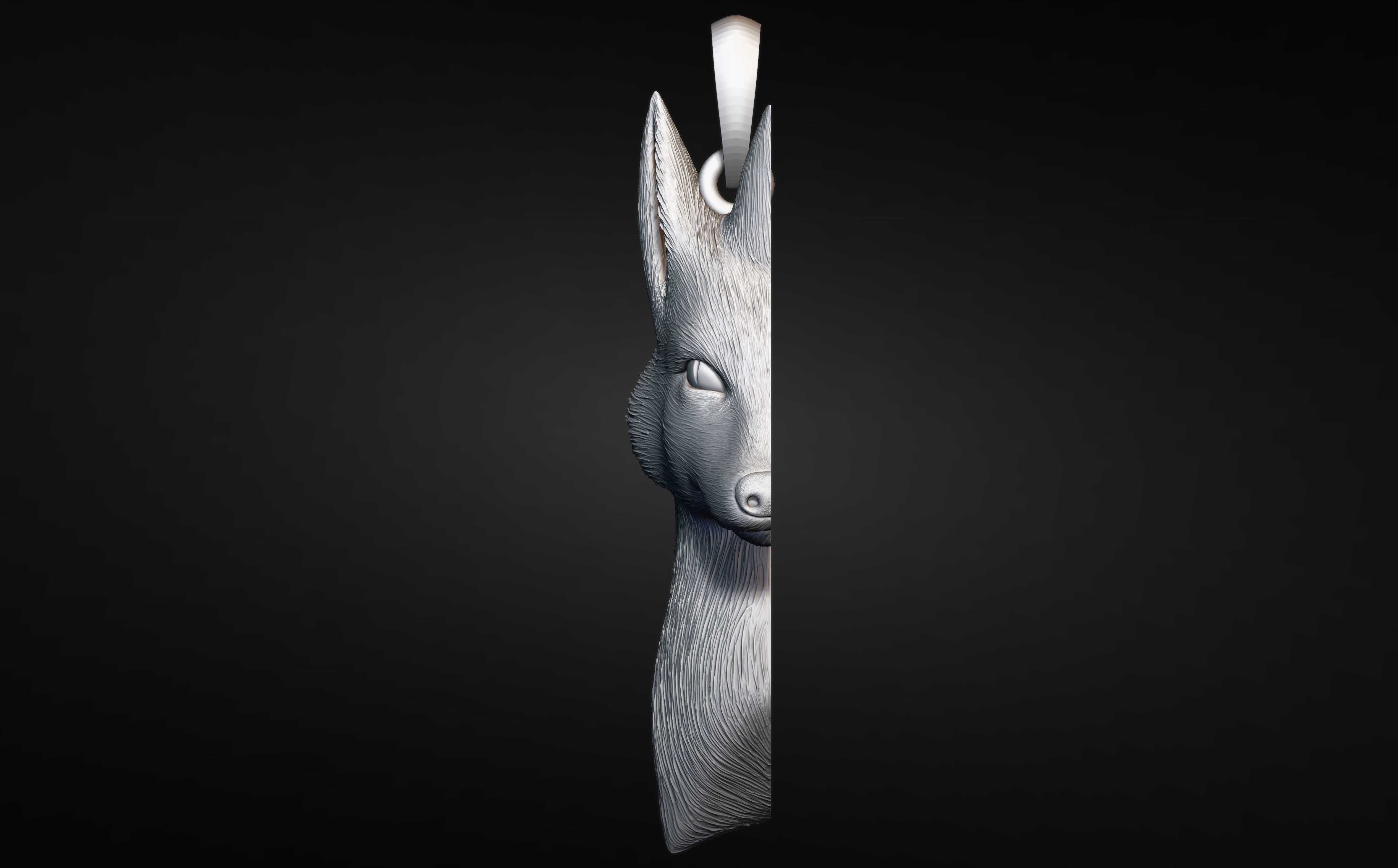 3D FOX MODEL 3D PRINTABLE 3D print model_3