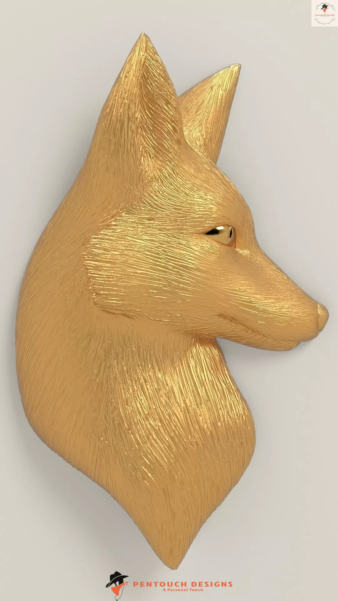3D FOX MODEL 3D PRINTABLE 3D print model_0