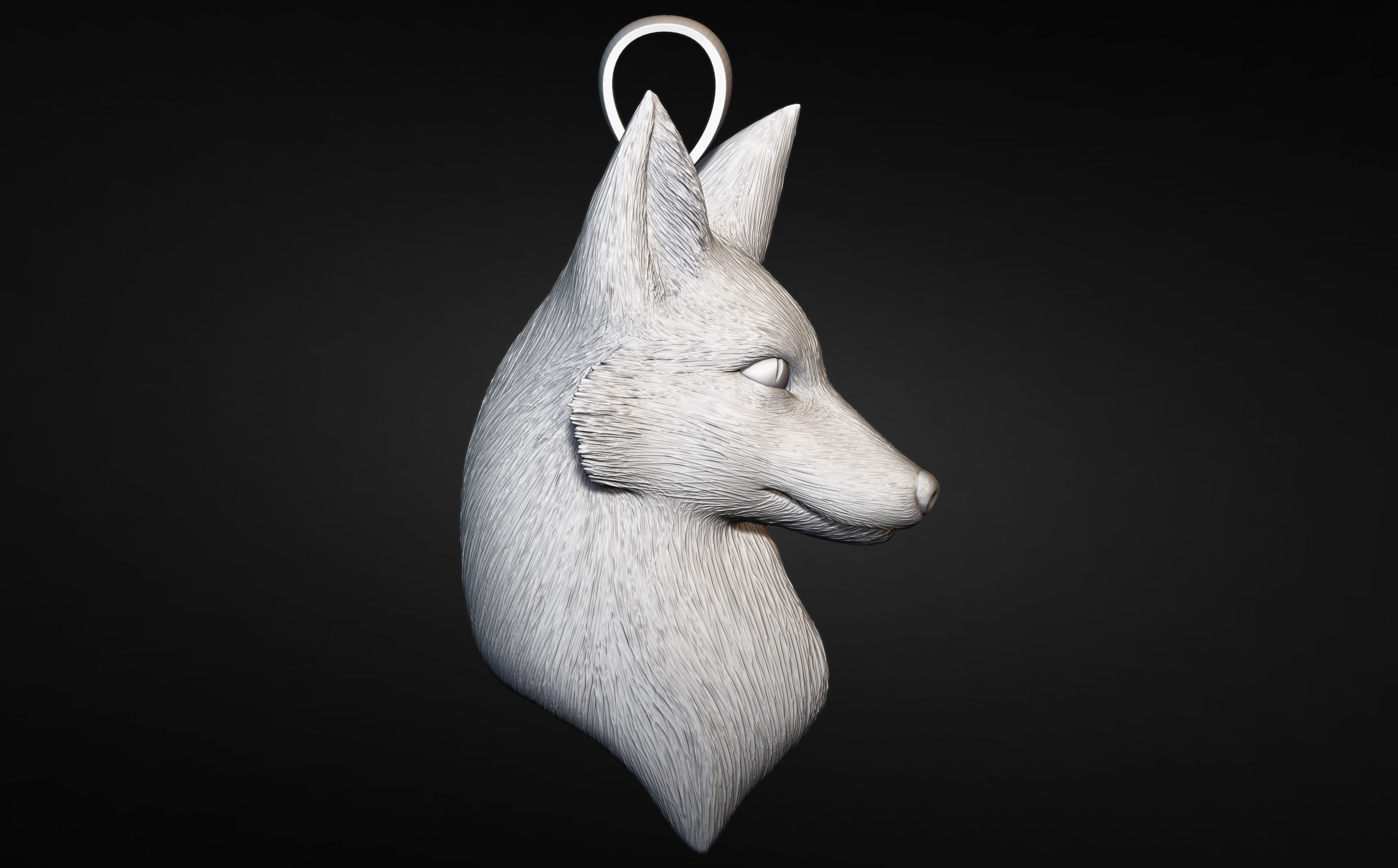 3D FOX MODEL 3D PRINTABLE 3D print model_1