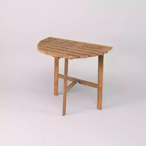 Foldable Chair Low-poly 3D model