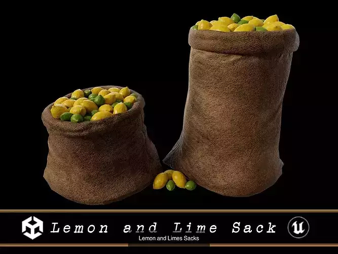 Medieval Fruits Food Sacks Pack 6
