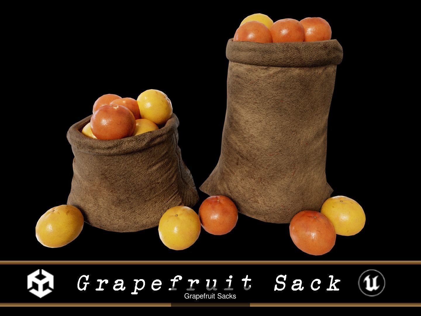 Medieval Food Sacks 3D Model Collection_18