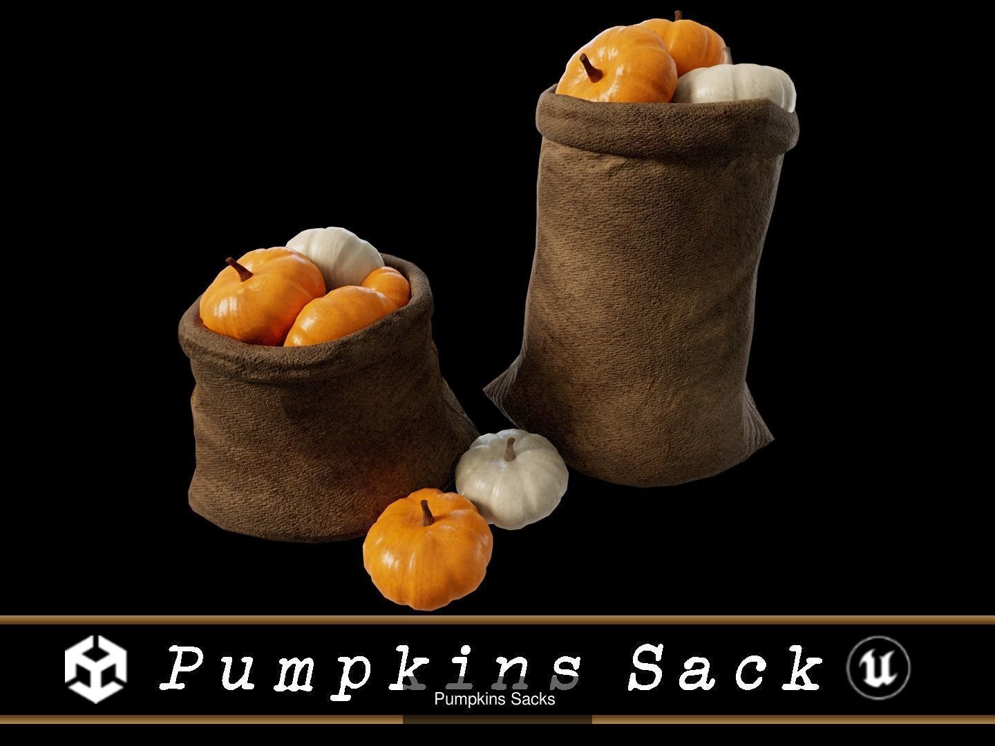 Medieval Food Sacks 3D Model Collection_23