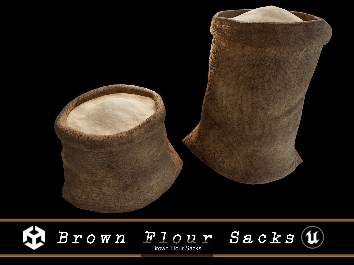 Medieval Food Sacks 3D Model Collection_32