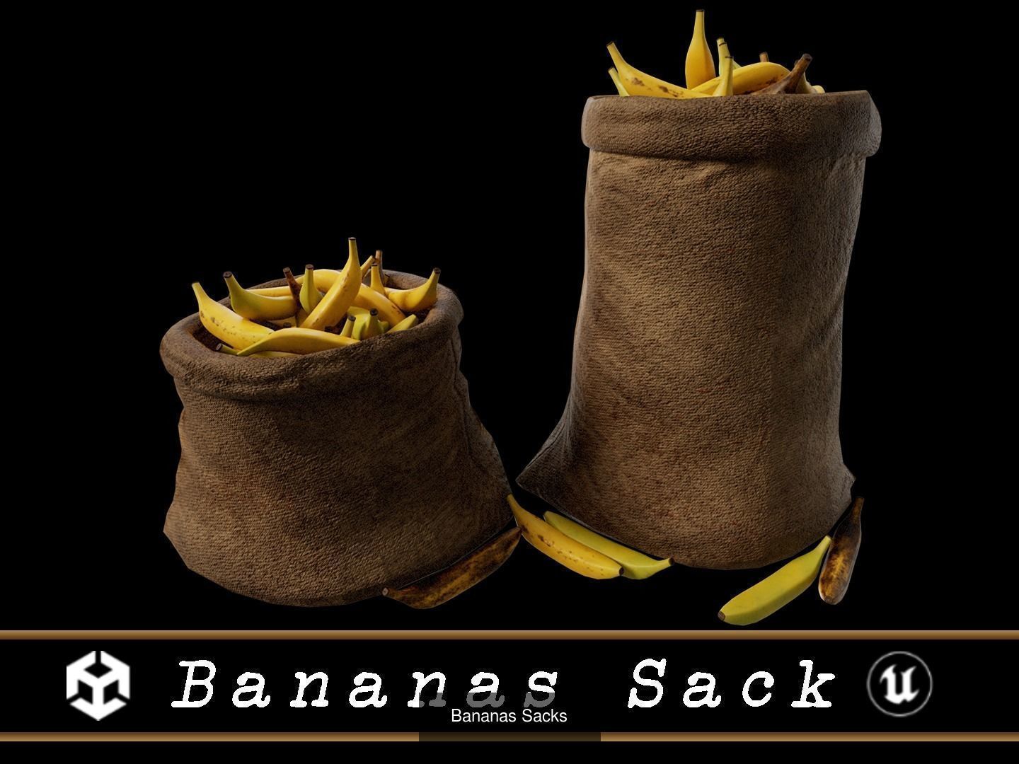 Medieval Food Sacks 3D Model Collection_19