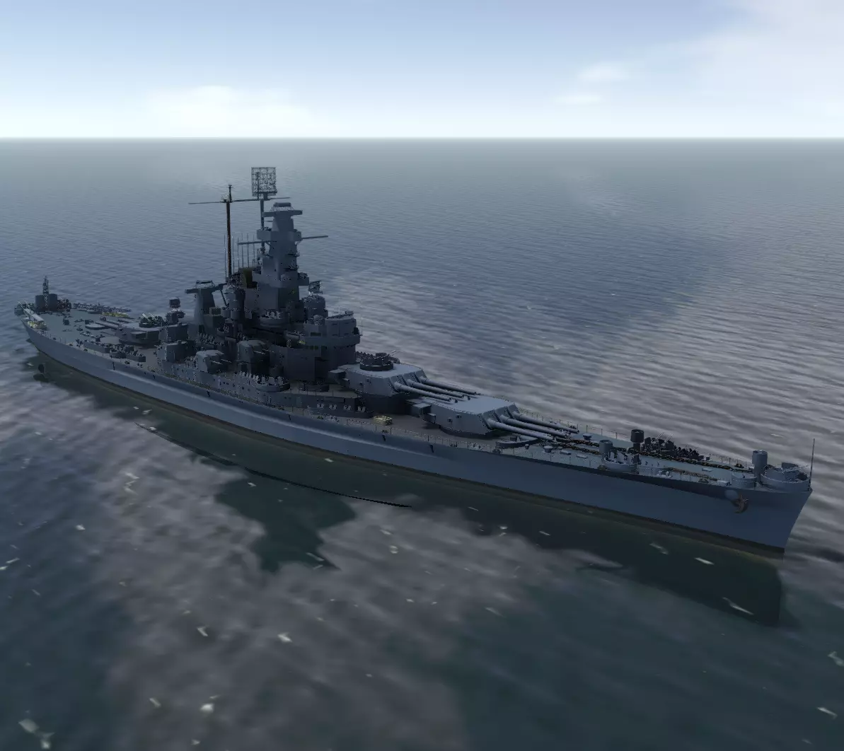 USS Massachusetts BATTLESHIP 3D MODEL 3D model_0