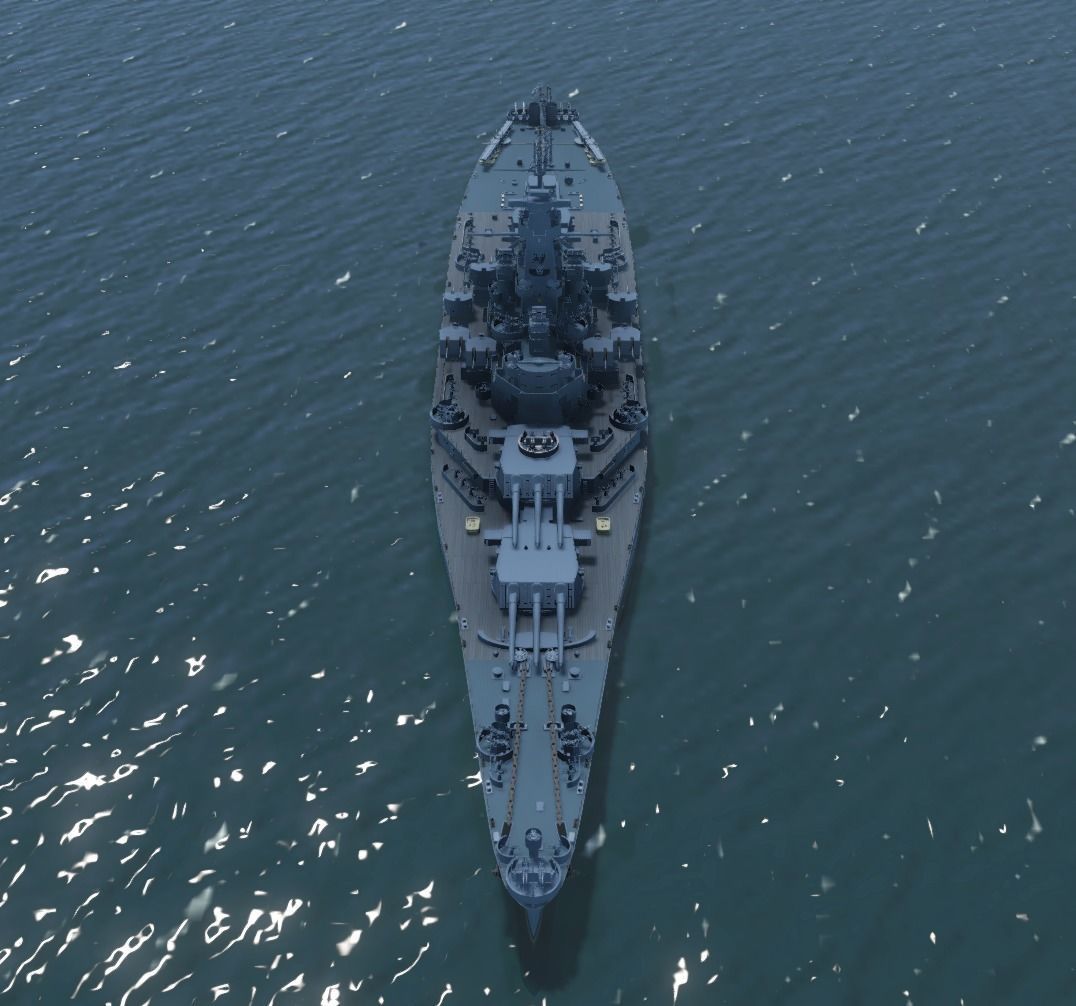 USS Massachusetts BATTLESHIP 3D MODEL 3D model_5