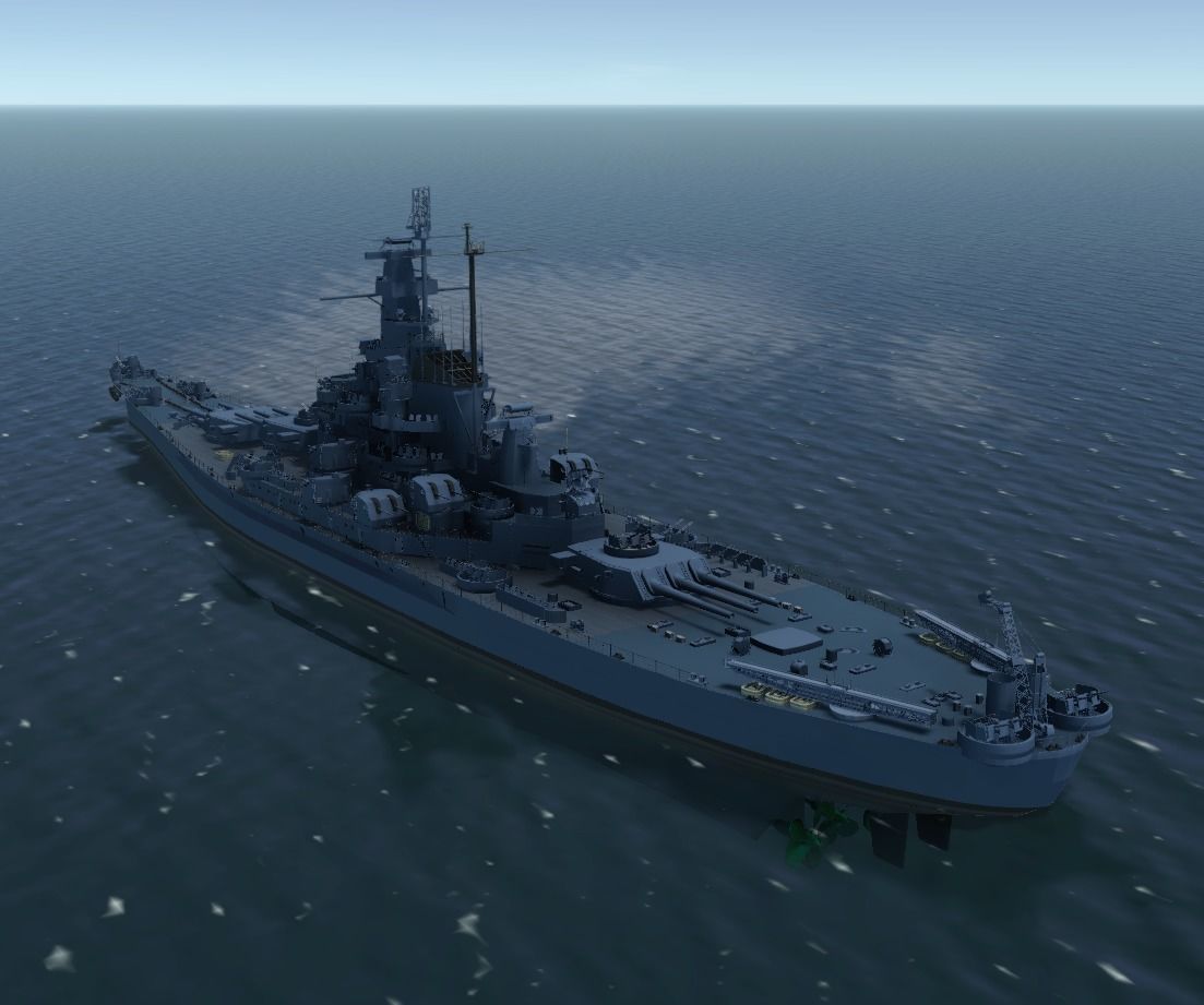 USS Massachusetts BATTLESHIP 3D MODEL 3D model_3