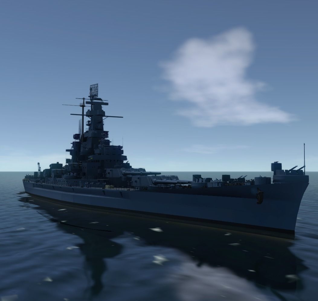 USS Massachusetts BATTLESHIP 3D MODEL 3D model_4