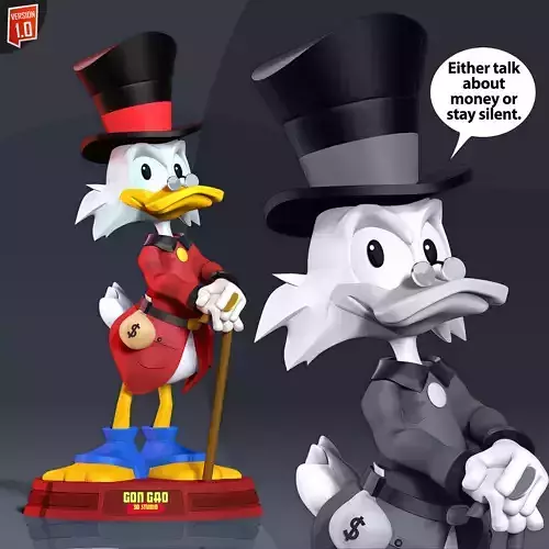 Scrooge McDuck 3D print model