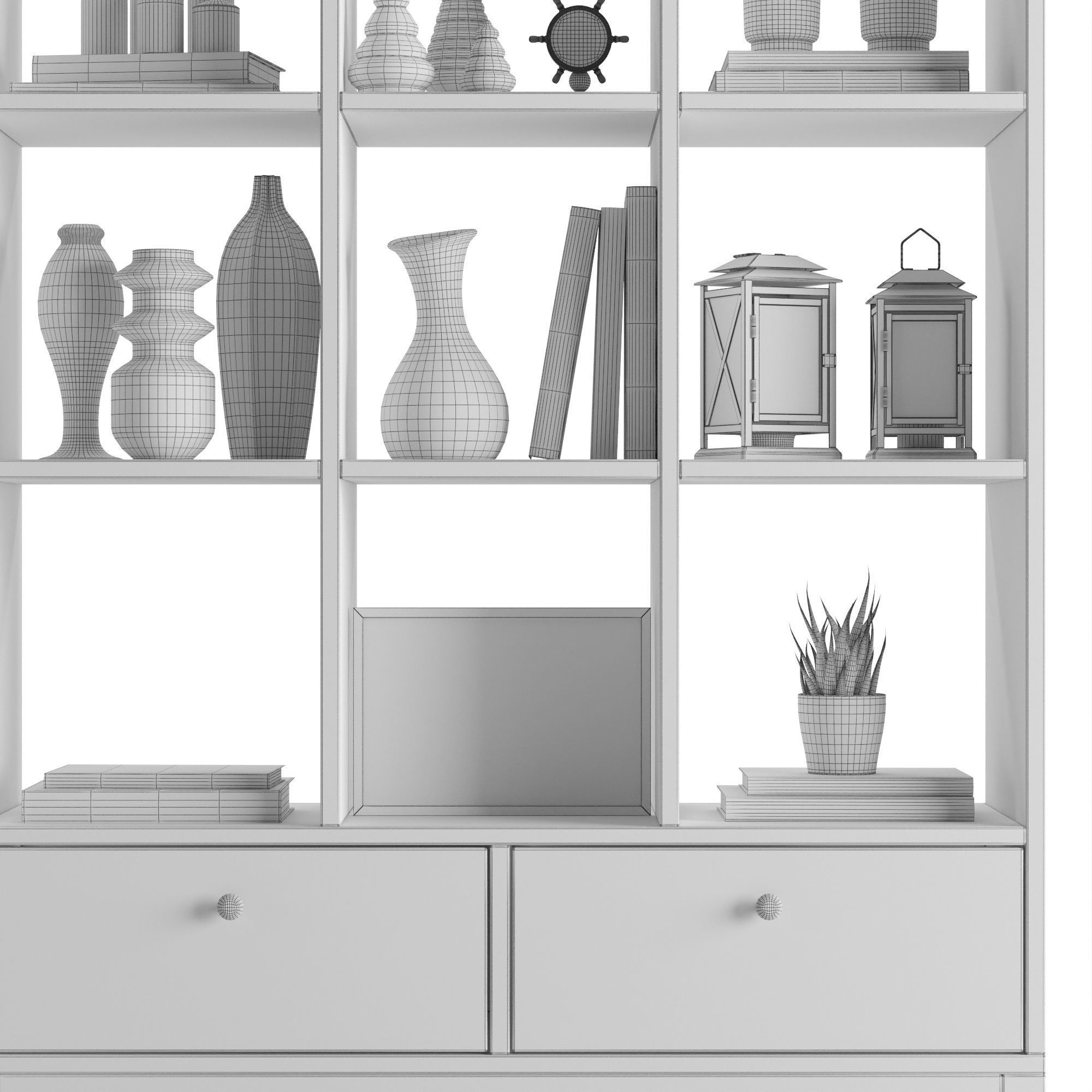 Shelf Byron White 3D model_4