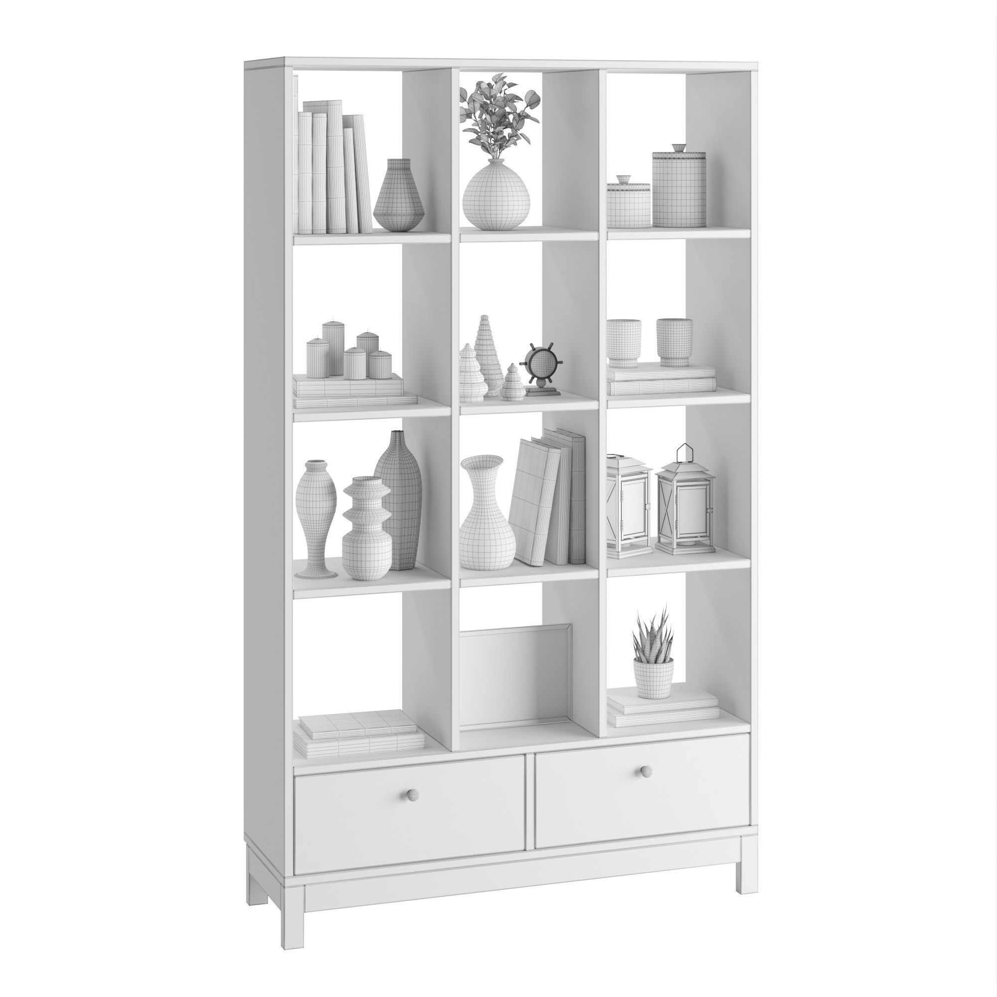 Shelf Byron White 3D model_1
