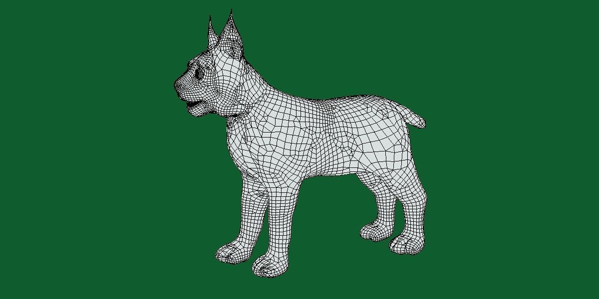 Eurasian Lynx Cub 3D model_6