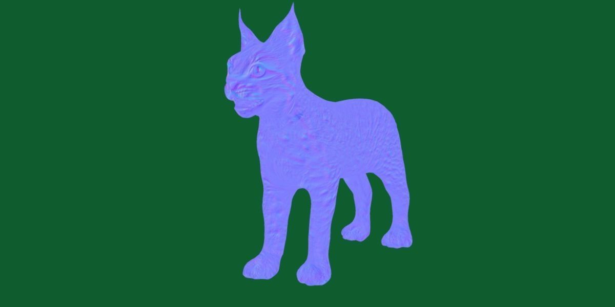 Eurasian Lynx Cub 3D model_17