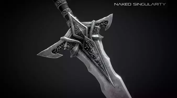 Royal Sword Low-poly 3D model