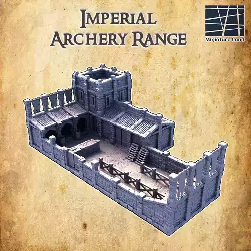 Imperial Archery Range  Tabletop Terrain 28MM 3D print model