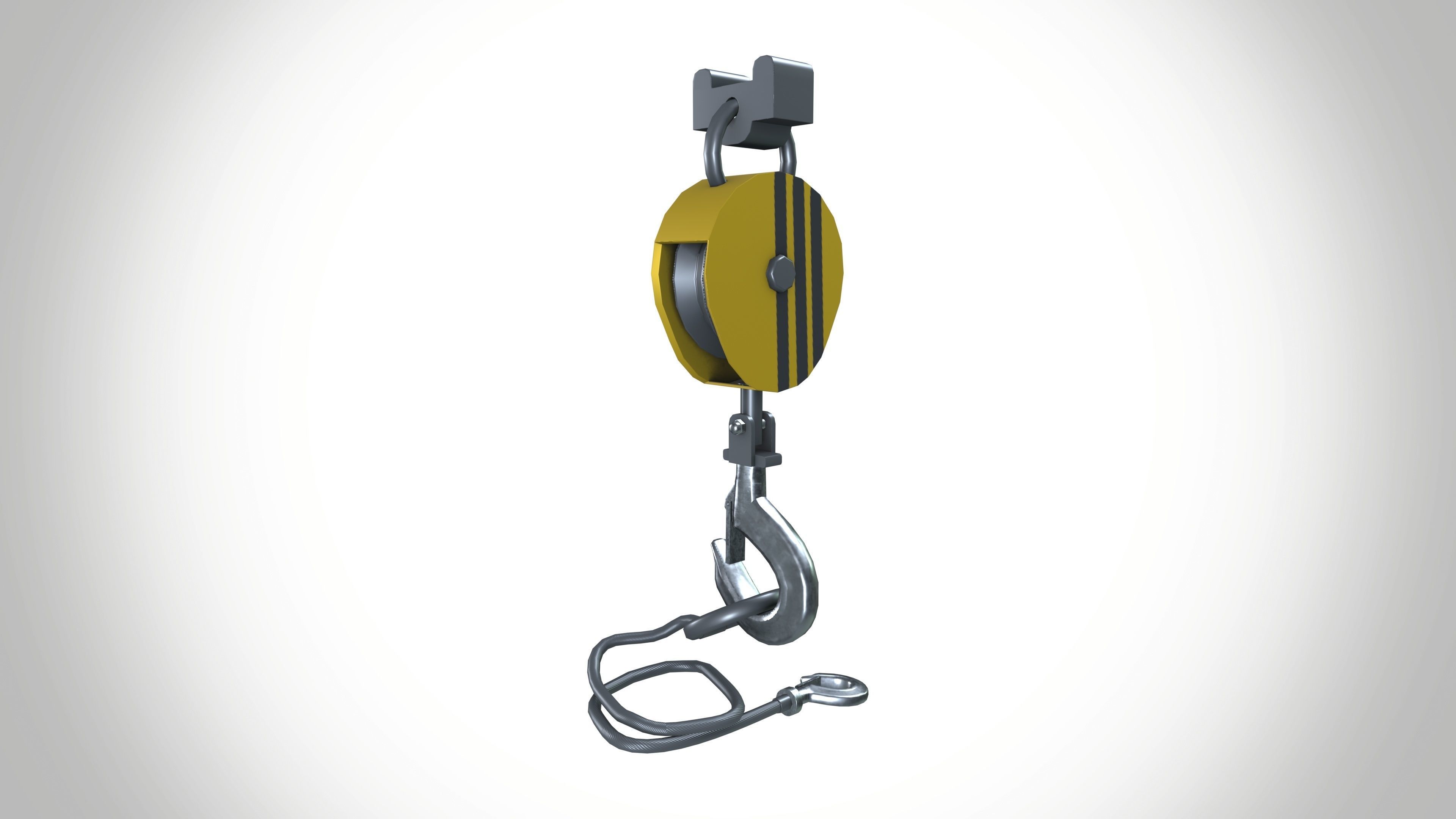 Crane Hook 3D model_2